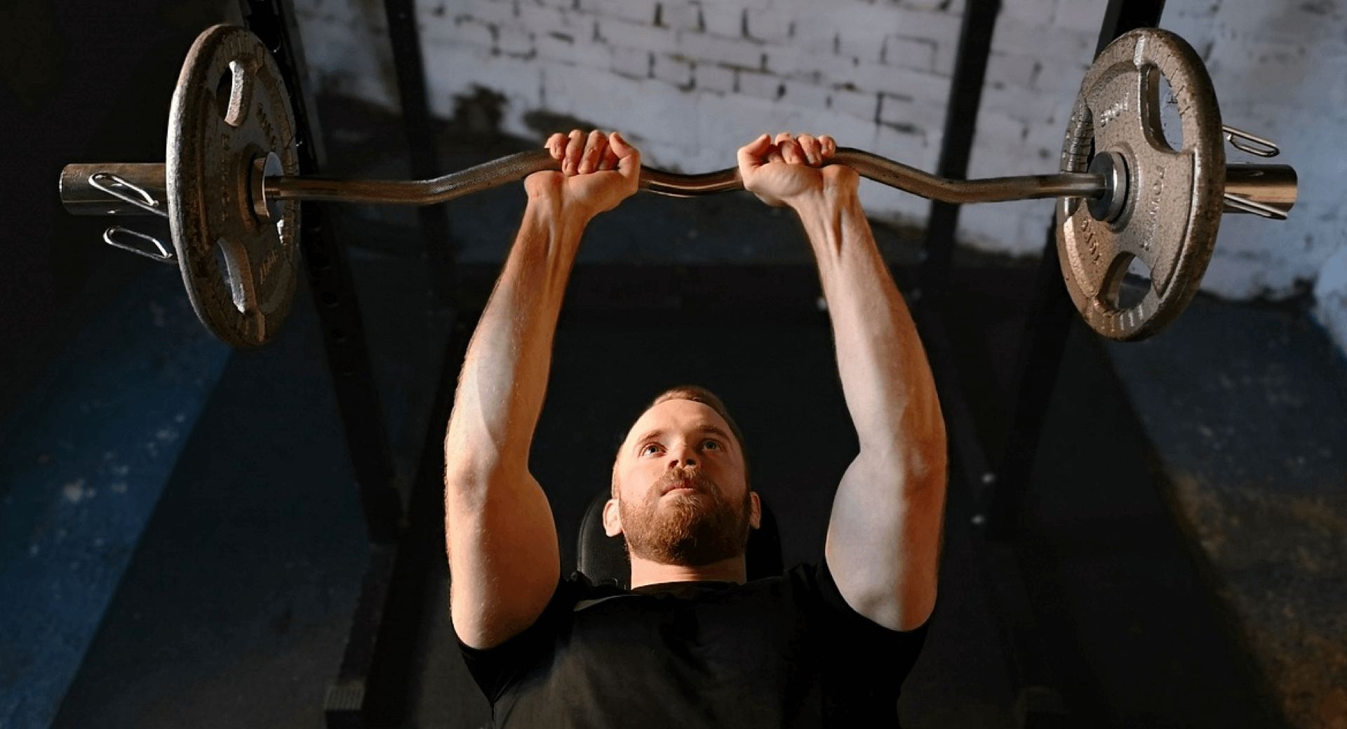 Man Weight lifting for resistance training